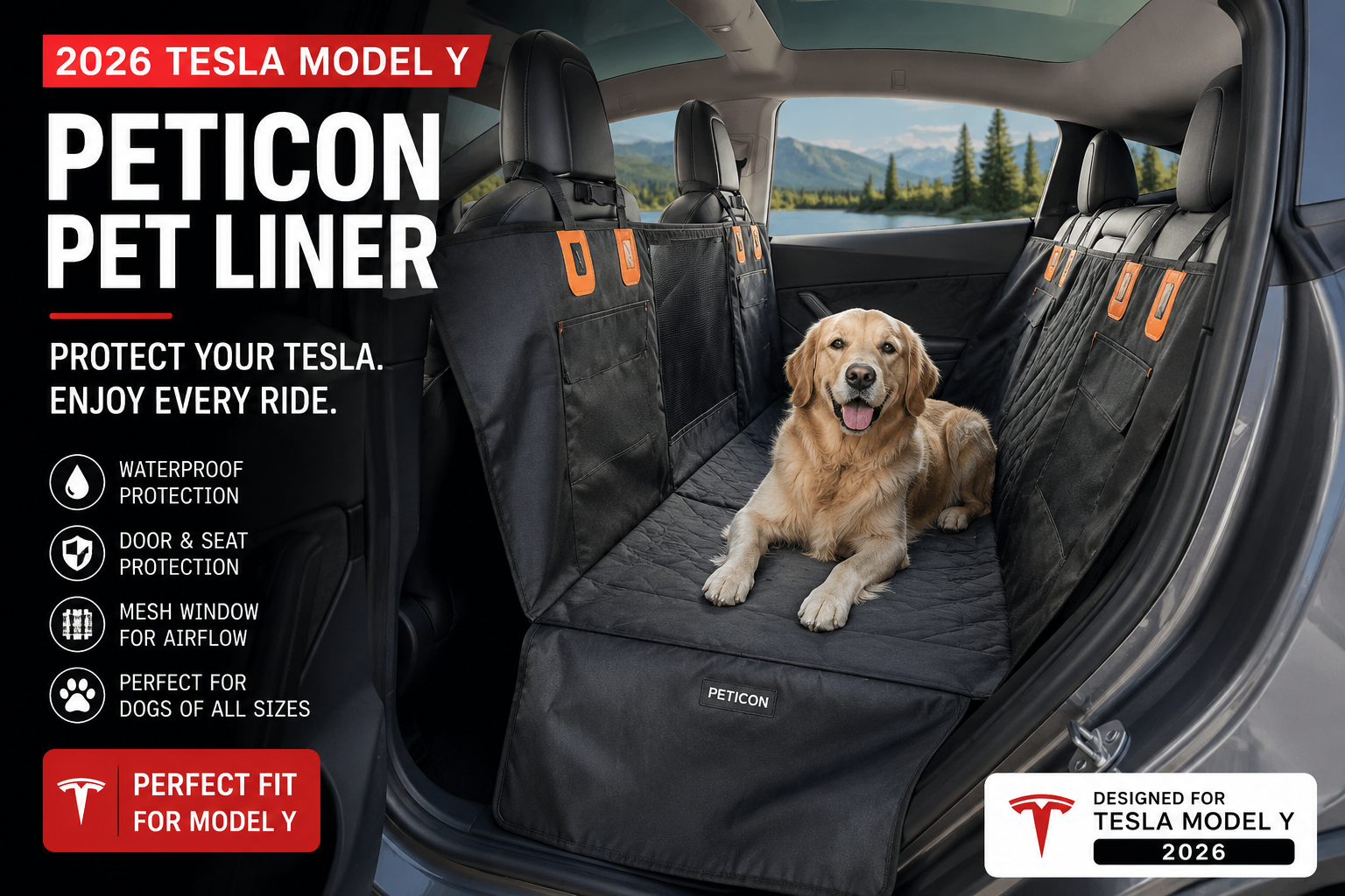 Tesla Model Y pet liner