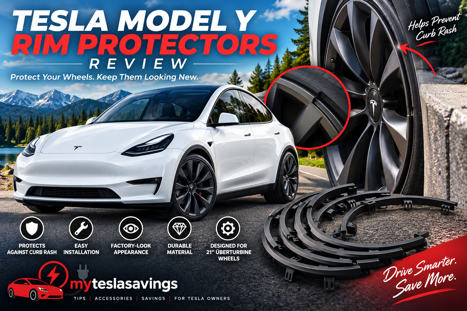 Tesla Model Y rim protectors